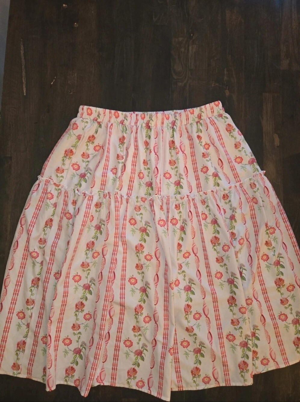 Bella Poque Pink Floral Skirt